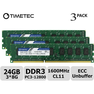 parts-quick 8GB Memory for Gigabyte GA-6PXSV4 Motherboard PC3L-12800E 1600MHz ECC Low Voltage Unbuffered DIMM DDR3 RAM 